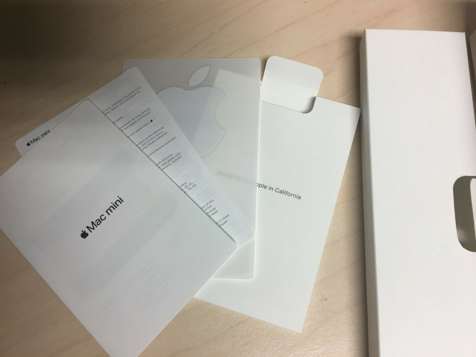 APPLE MAC MINI A1993 EMPTY BOX w/ apple stickers - Good condition