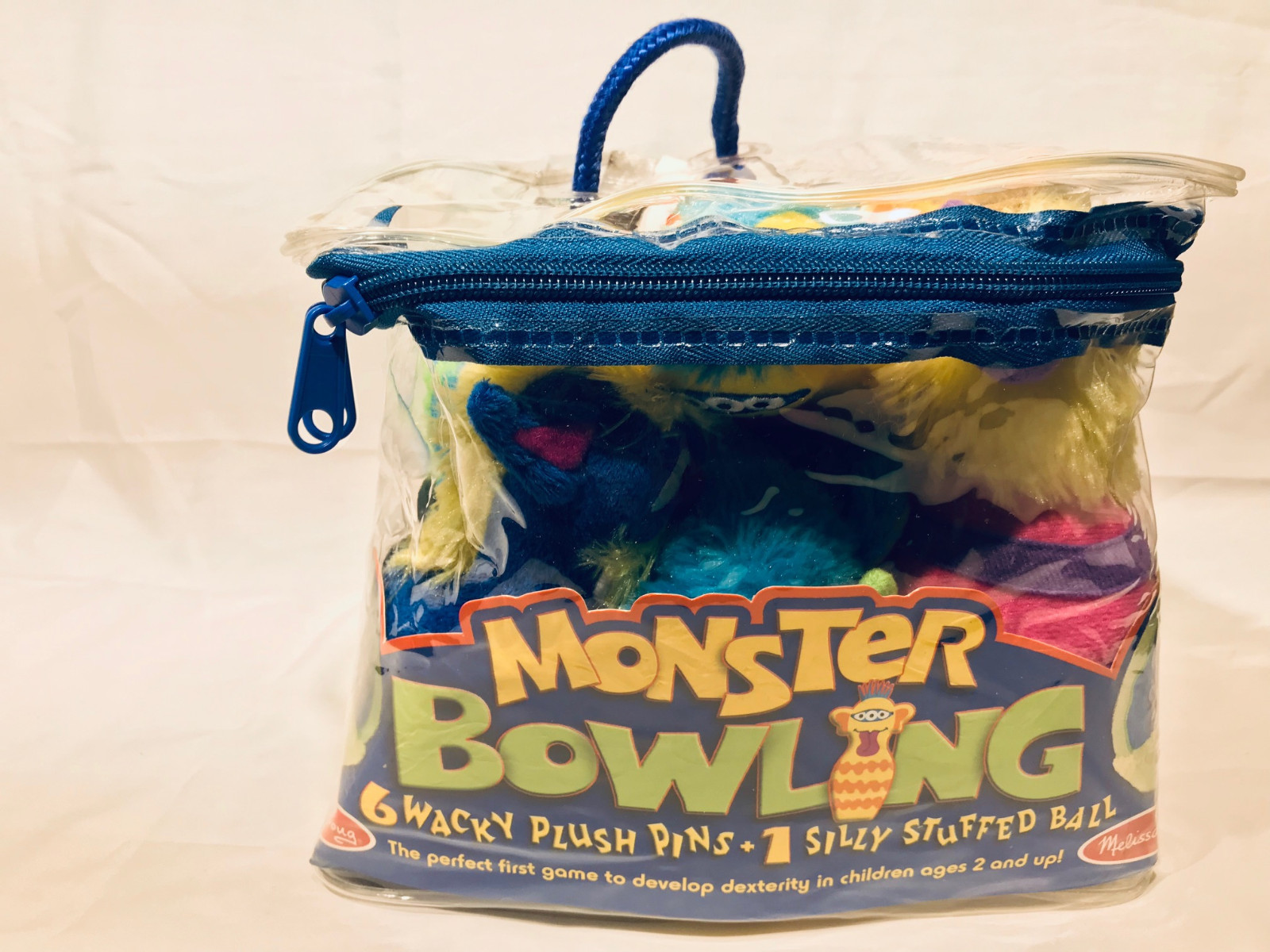 Melissa & Doug Monster Bowling Game Plush 6-Pin Bowling Game New