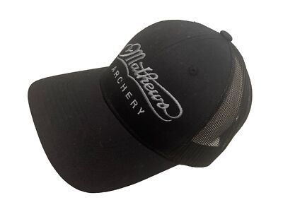 Mathews Hat Cap Archery Bow Hunting VXR V3X Atlas Lift Title Phase 4 Black Mesh
