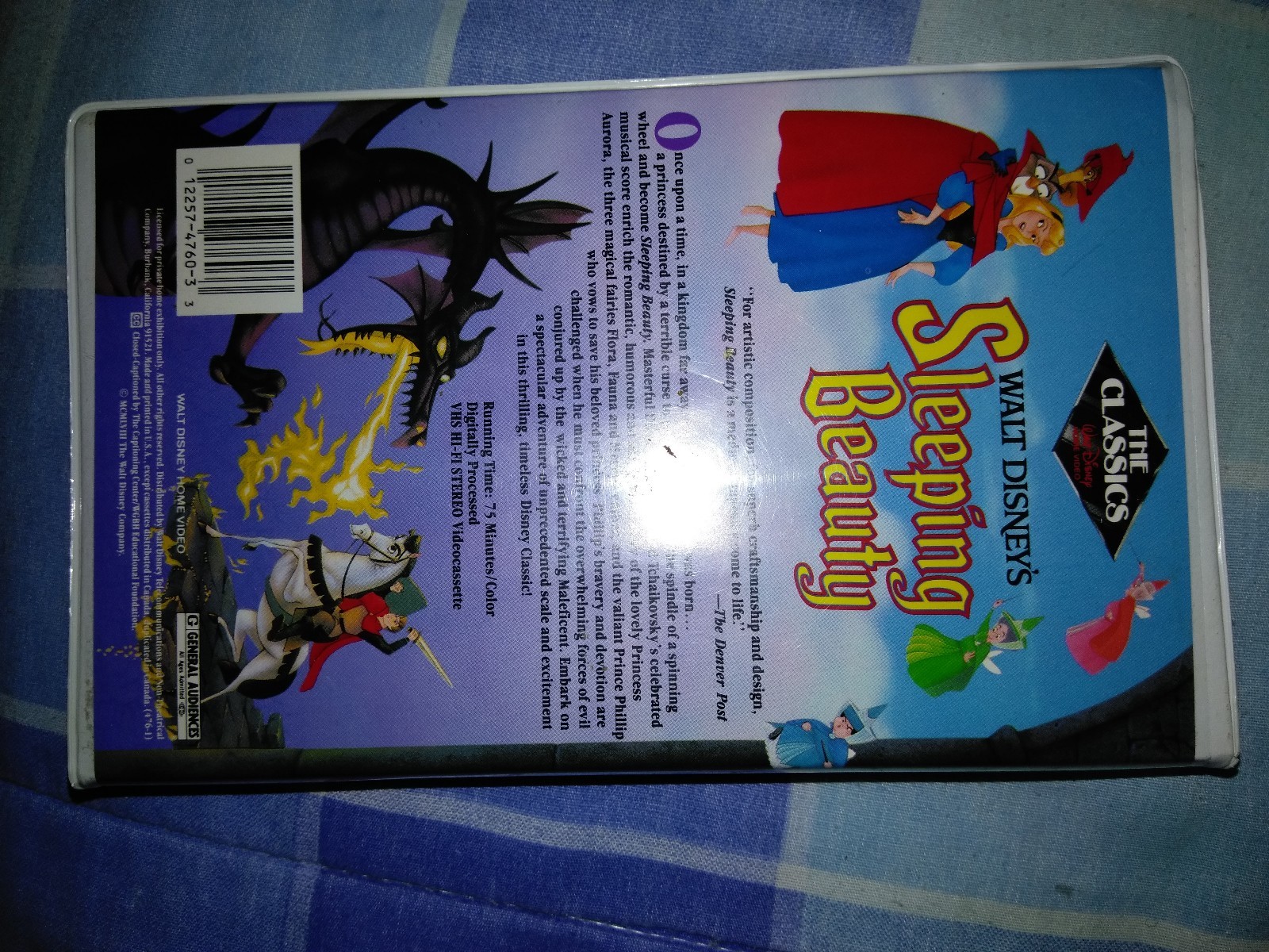 VERY RARE Sleeping Beauty Classic Black Diamond Edition Vhs 476V