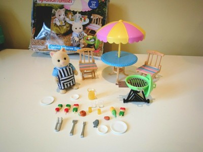 sylvanian families garden barbecue set