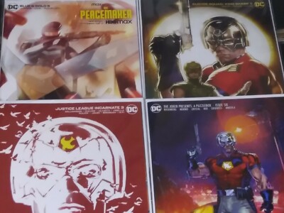 Peacemaker Variant set John Cena HBO series DC Comics 2022 Cardstock cover 4 Lot