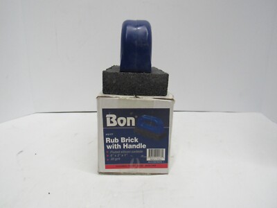 Bon Tool 12-177 Rub Brick - Fluted 6'' X 3'' X 1'' - 20 Grit - Plastic Handle