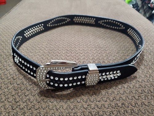 RENDECI Bridle studs narrow belt 【S】 Vegan Friendly Material Belt 1-3/4