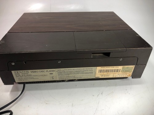 Zenith video disc player antiqu vintage VP2000  VP 2000 RARE CED AS IS POWERS UP