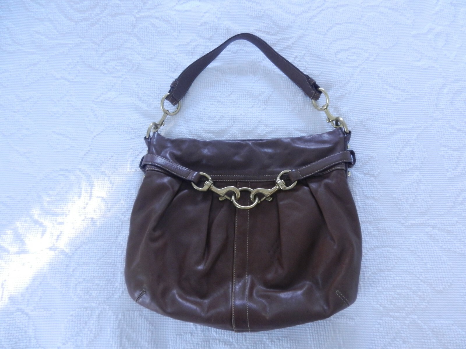 THEORY クレフフレアヘムミティトレス O0709621 Y0C Coach brown Hamptons shoulder leather bag No G06S-F10205 | eBay