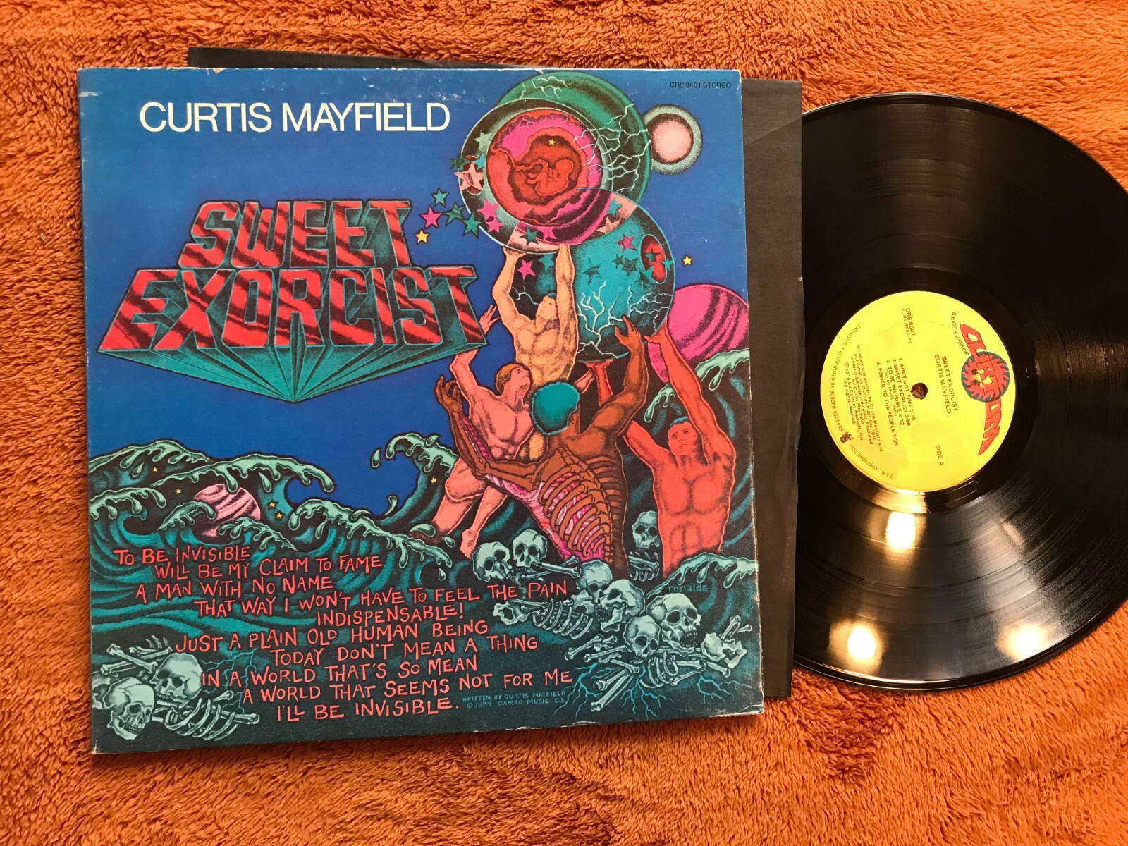 Curtis Mayfield ‎Sweet Exorcist 1974 Curtom CRS 8601 orig