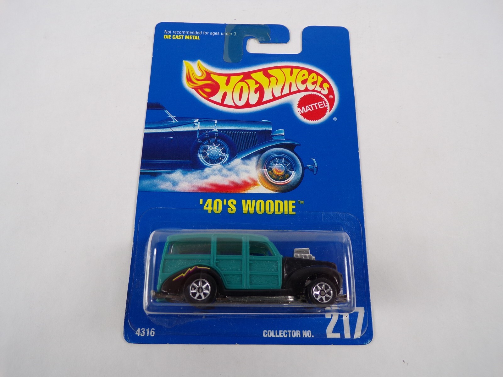 ホットウィール  ‘40s WOODE Vintage 1982 Hot Wheels 40's Woodie Blue Wood Grain Panel HW