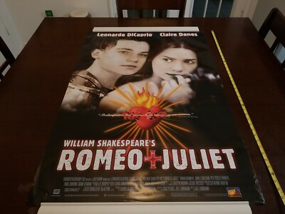 1996 original Romeo & Juliet Movie Theater / Rental Promo Poster SUPER RARE HTF!