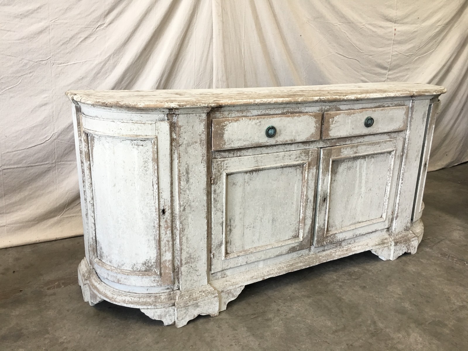18th c.  Painted Italian Tuscan Sideboard Credenza