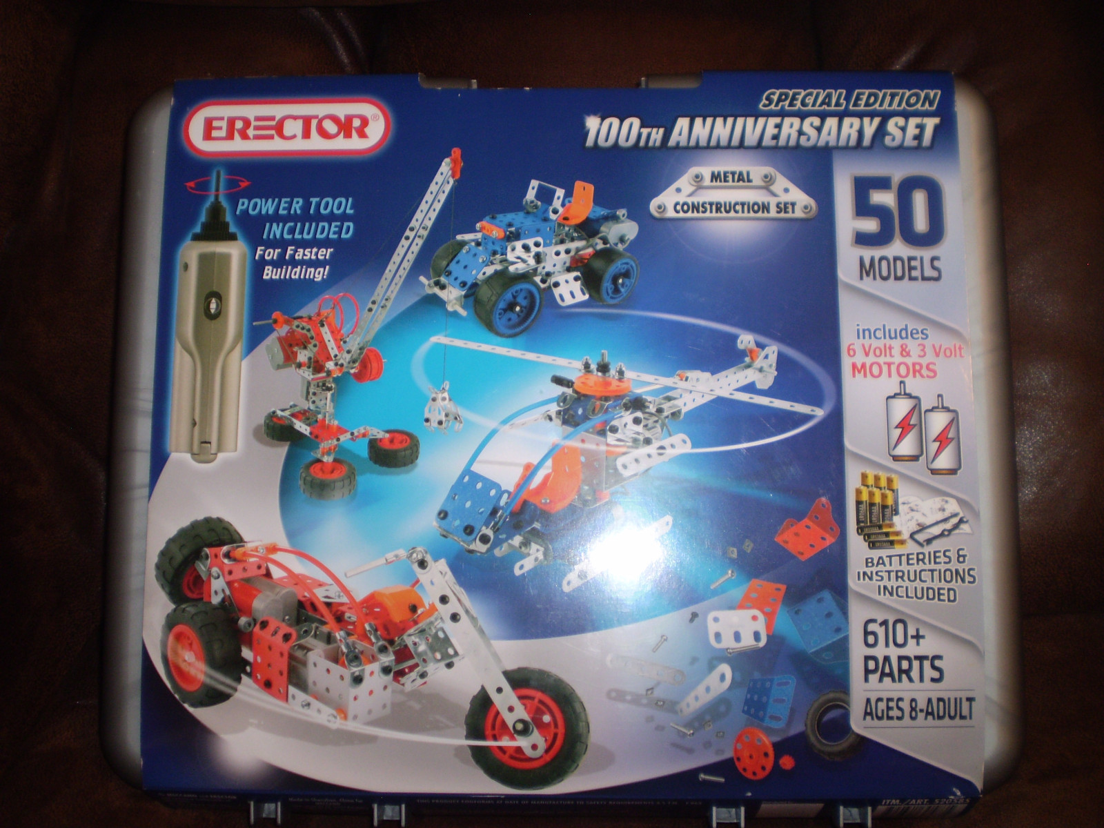 erector construction motorized 100th anniversary set instructions