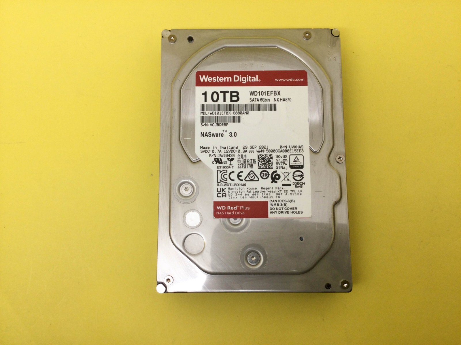WD Red Plus 10TB 7.2K SATA 6Gb/s 256MB 3.5'' Internal NAS