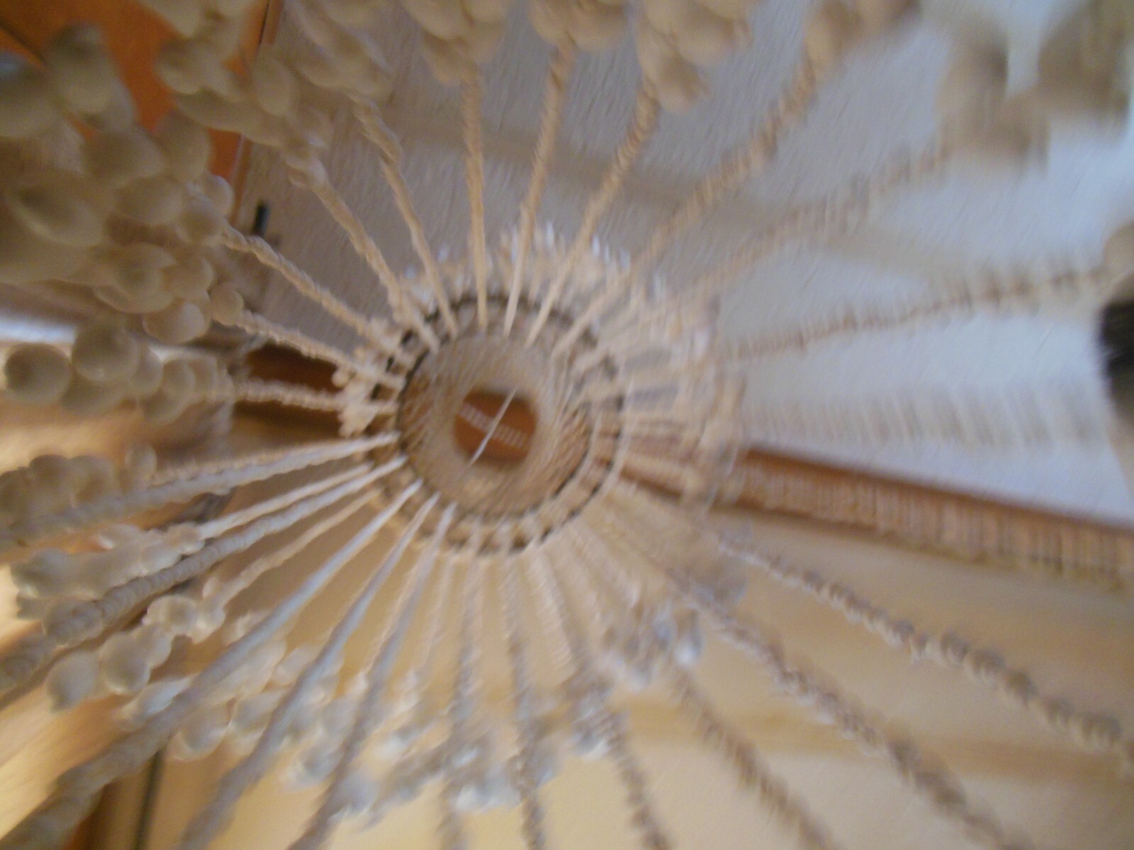 Vintage Large Macrame Style Seashell Hanging  Beach Decor Art 54”