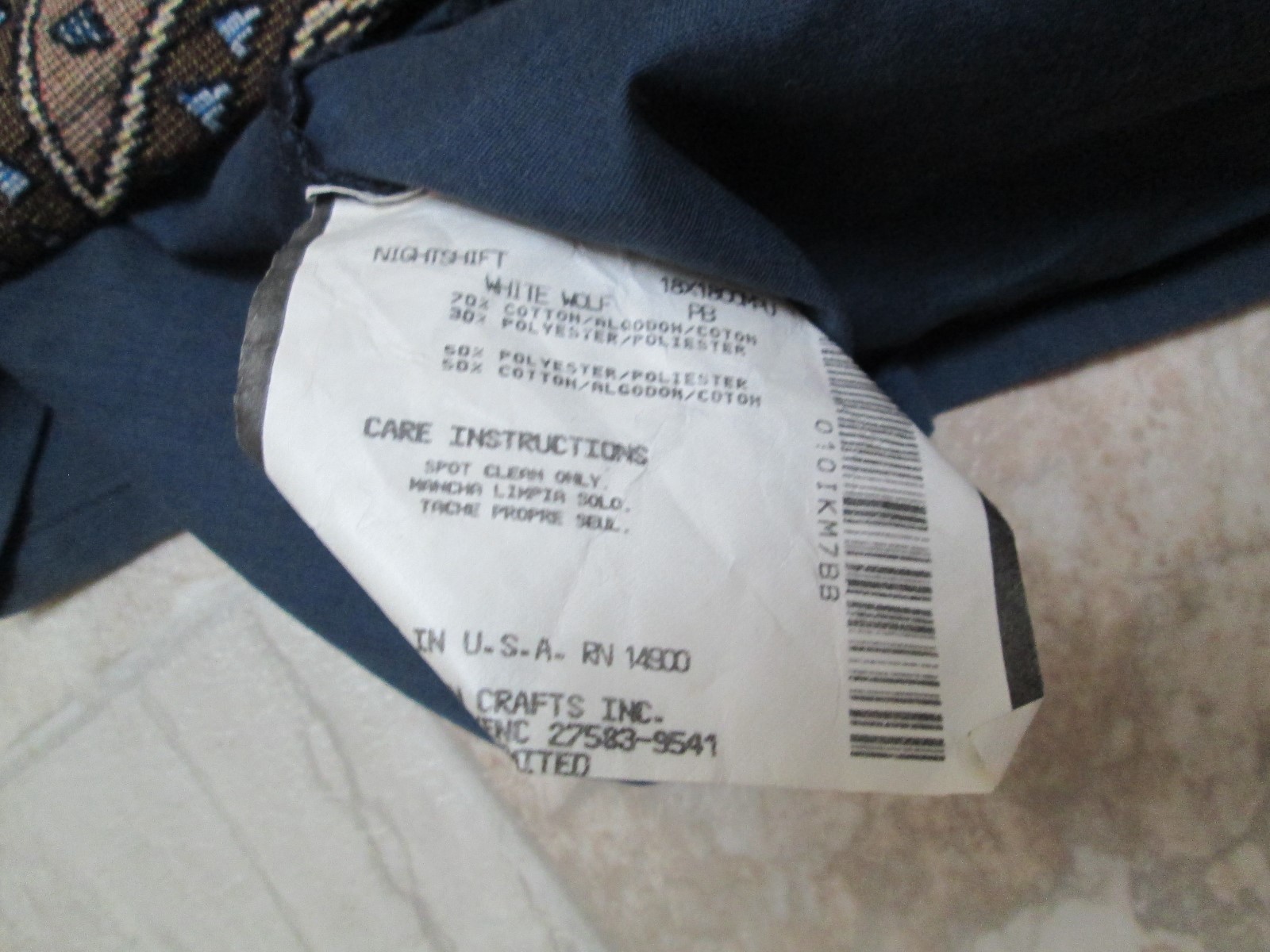 White Wolf Tapestry Computer Desktop Monitor Dust Cover Larry Chandler