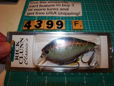V4399 F LUCK E STRIKE RC SQUARE BILL SERIES 4 RICK CLUNN FISHING LURE W BOX NIB