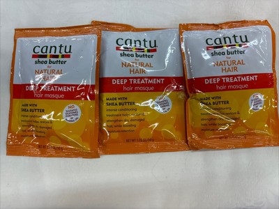Lot of 3 Cantu Shea Butter Deep Treatment Masque for Natural Hair 1.75oz