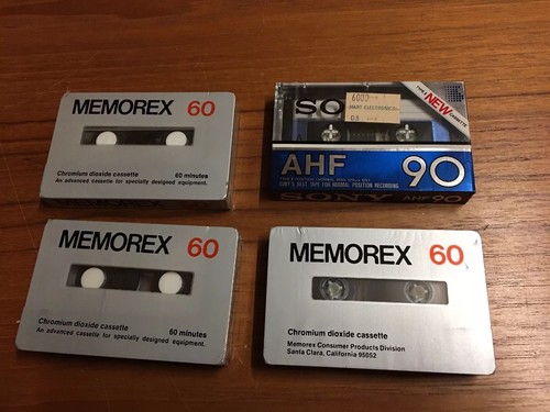 Lot Of 23 Sealed Vintage Cassette Tapes Sony TDK Memorex Realistic Ampex