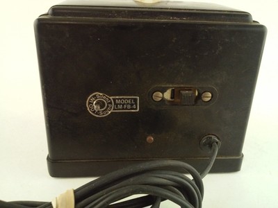 Vintage Franz Electric Metronome LM-FB-4 Black Art Deco Lighted Top