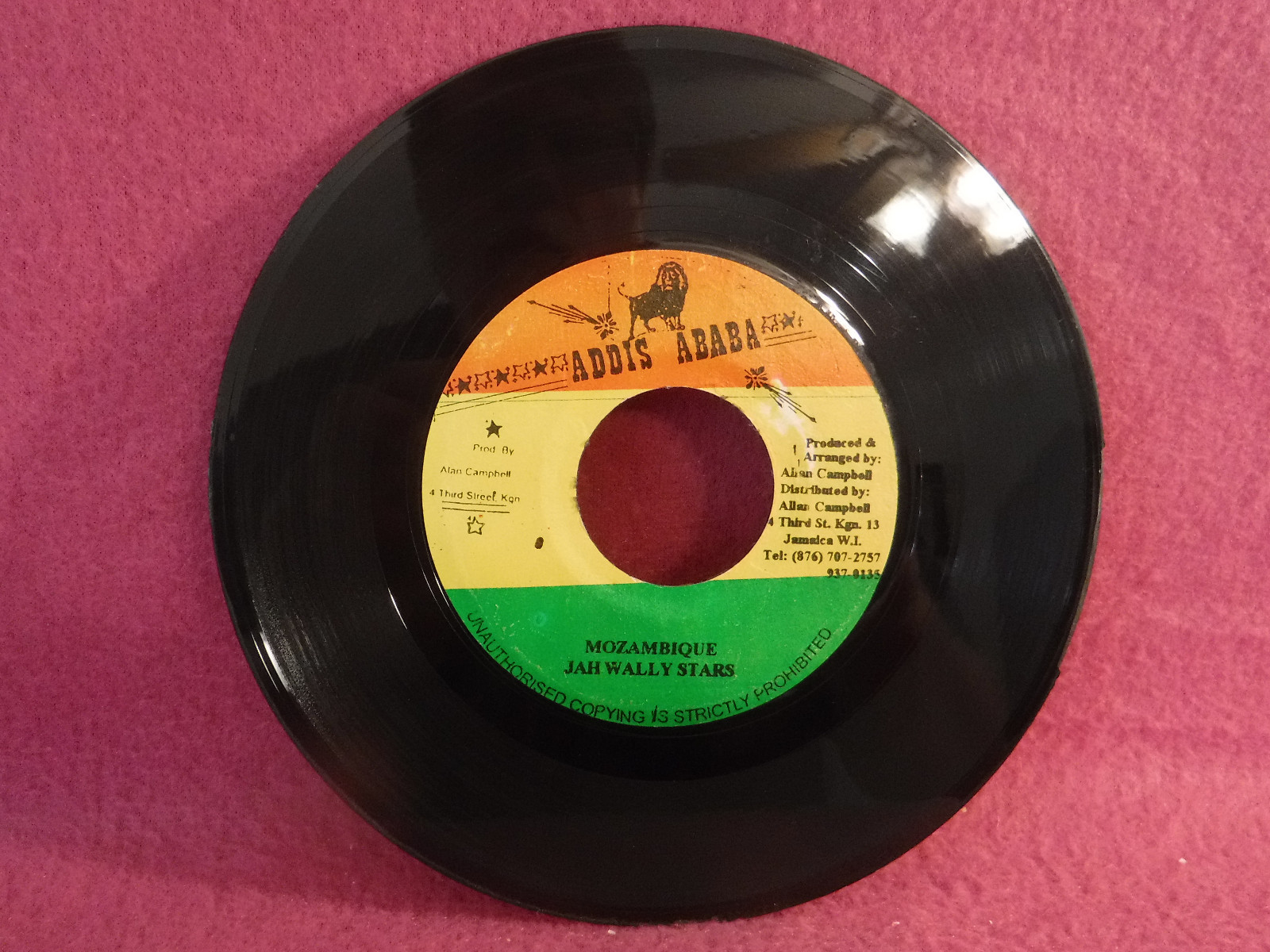 米7” Jah Wally Stars Mozambique / Frelimo none Addis Ababa /00080 Jah Wally Stars, Mozambique / Frelimo, Addis Ababa, Reggae