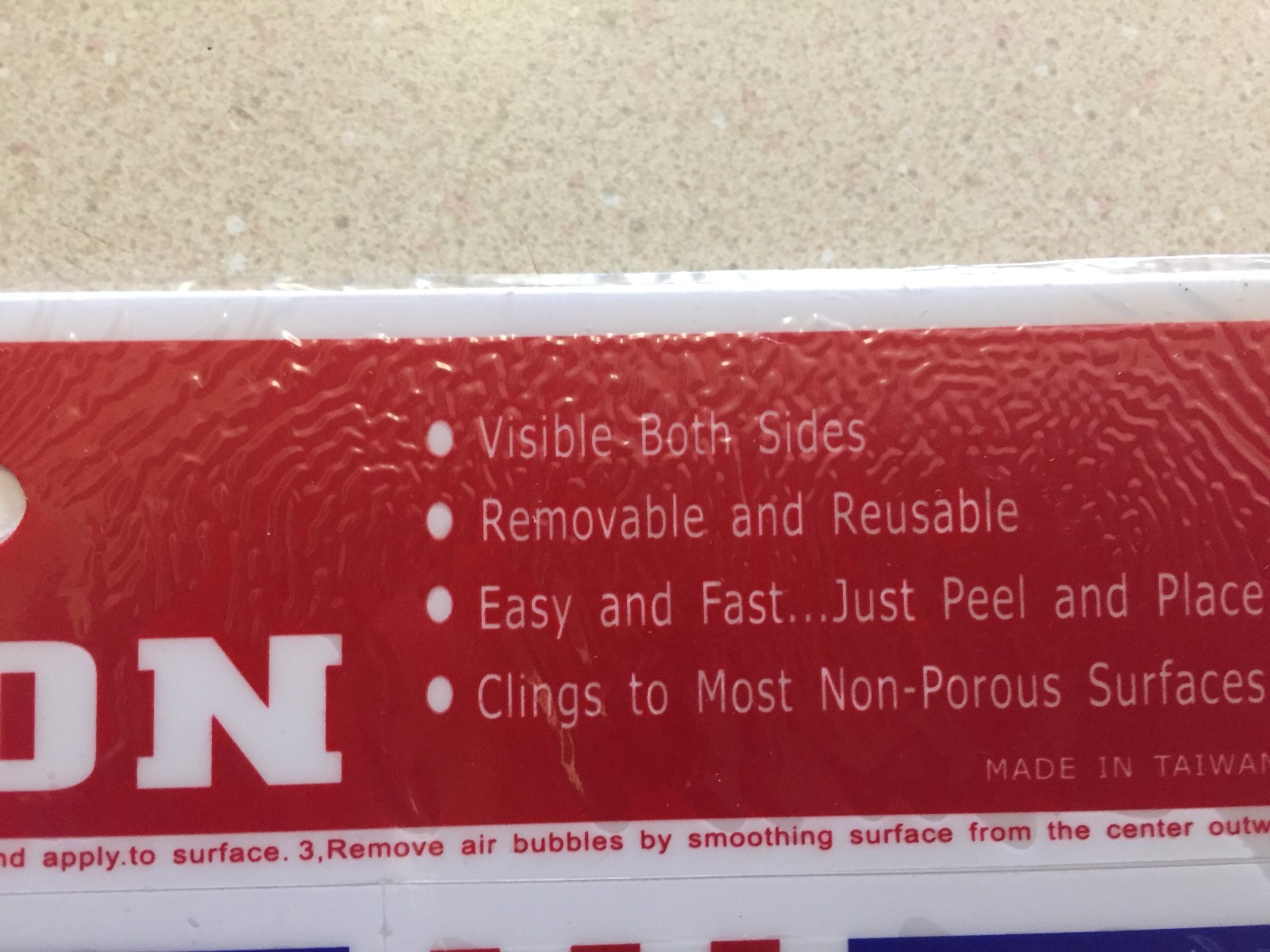 Lot of 2  American Flag Window Cling Decorations New