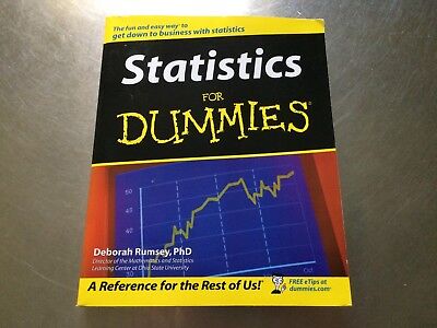 Statistics for Dummies® by Deborah Rumsey (2003, Paperback