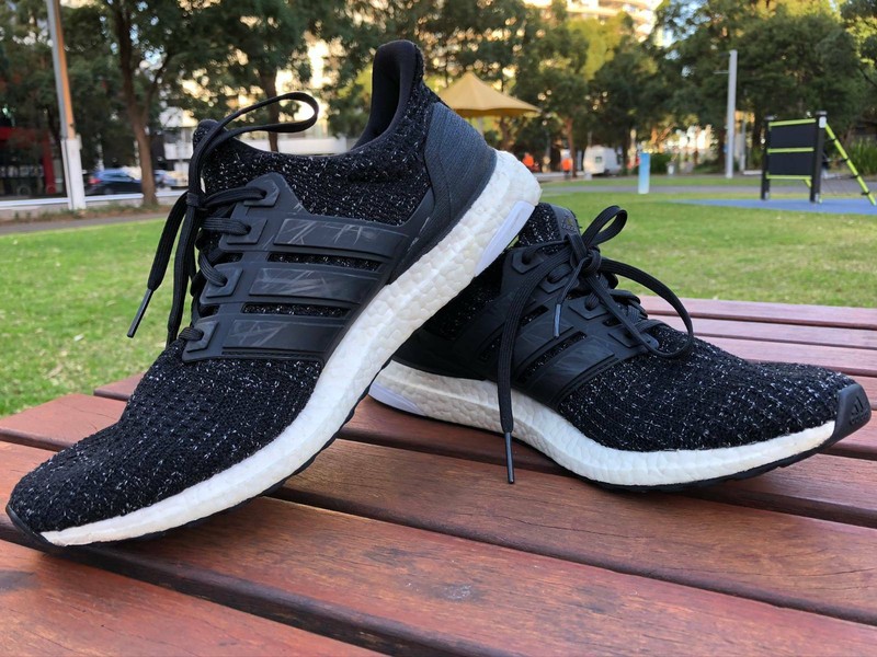 ultra boost white speckle