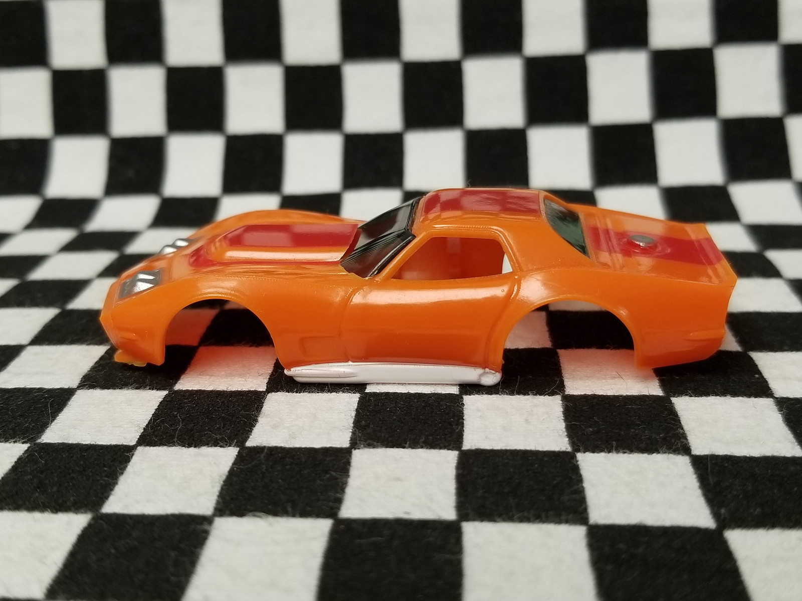 Orange w/ red stripe AF Xtras A/P A Production Corvette - AFX, TOMY, Auto World
