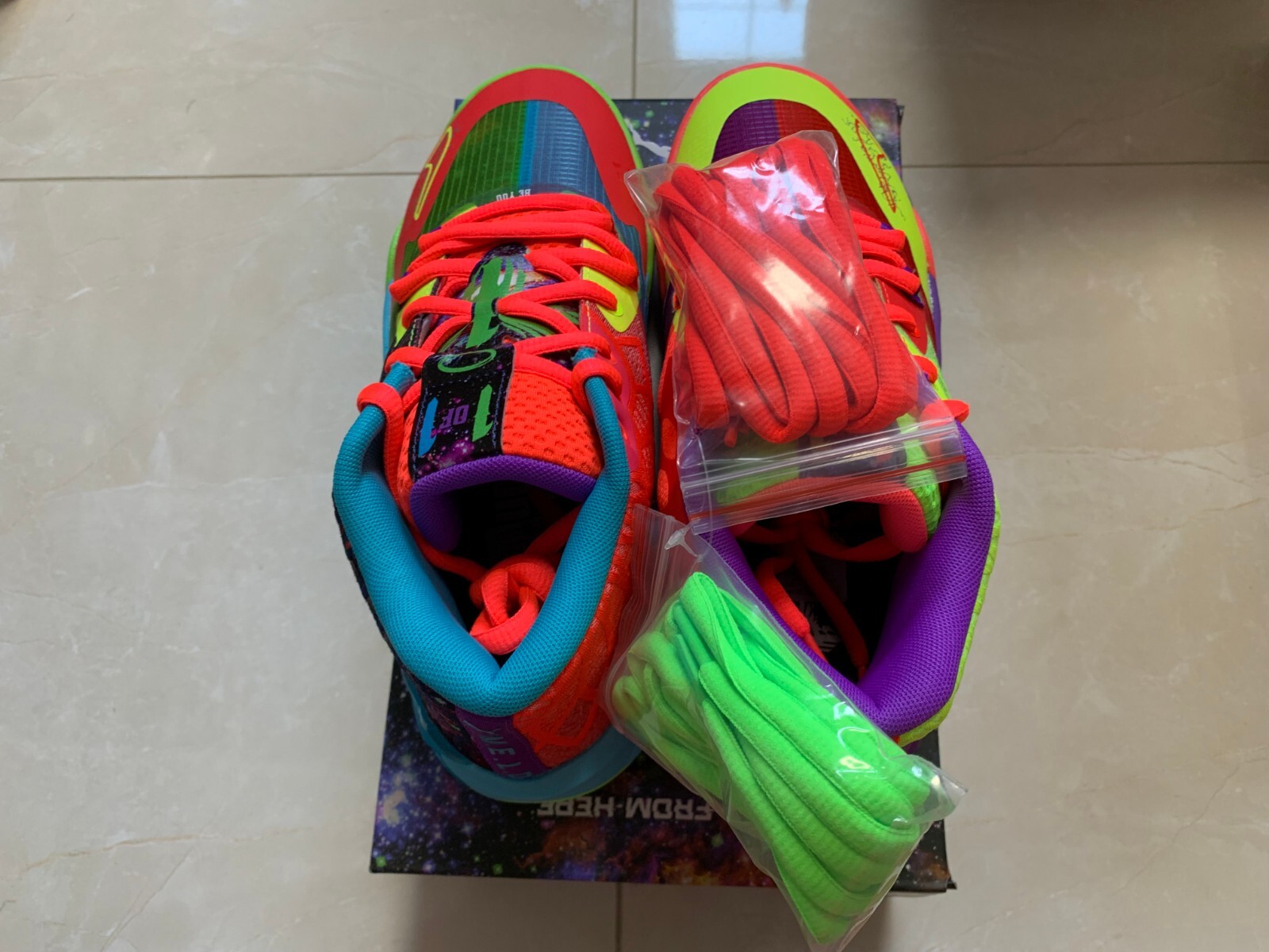 Pre-owned Puma Mb.01 Be You Lamelo Ball Boys Gs Kids Youth Green Gecko Red Blast 376889-01