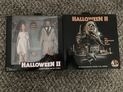NECA HALLOWEEN II DR LOOMIS LAURIE STRODE CLOTH LOT TWO PACK ULTIMATE EVIL RARE