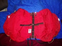 red panniers
