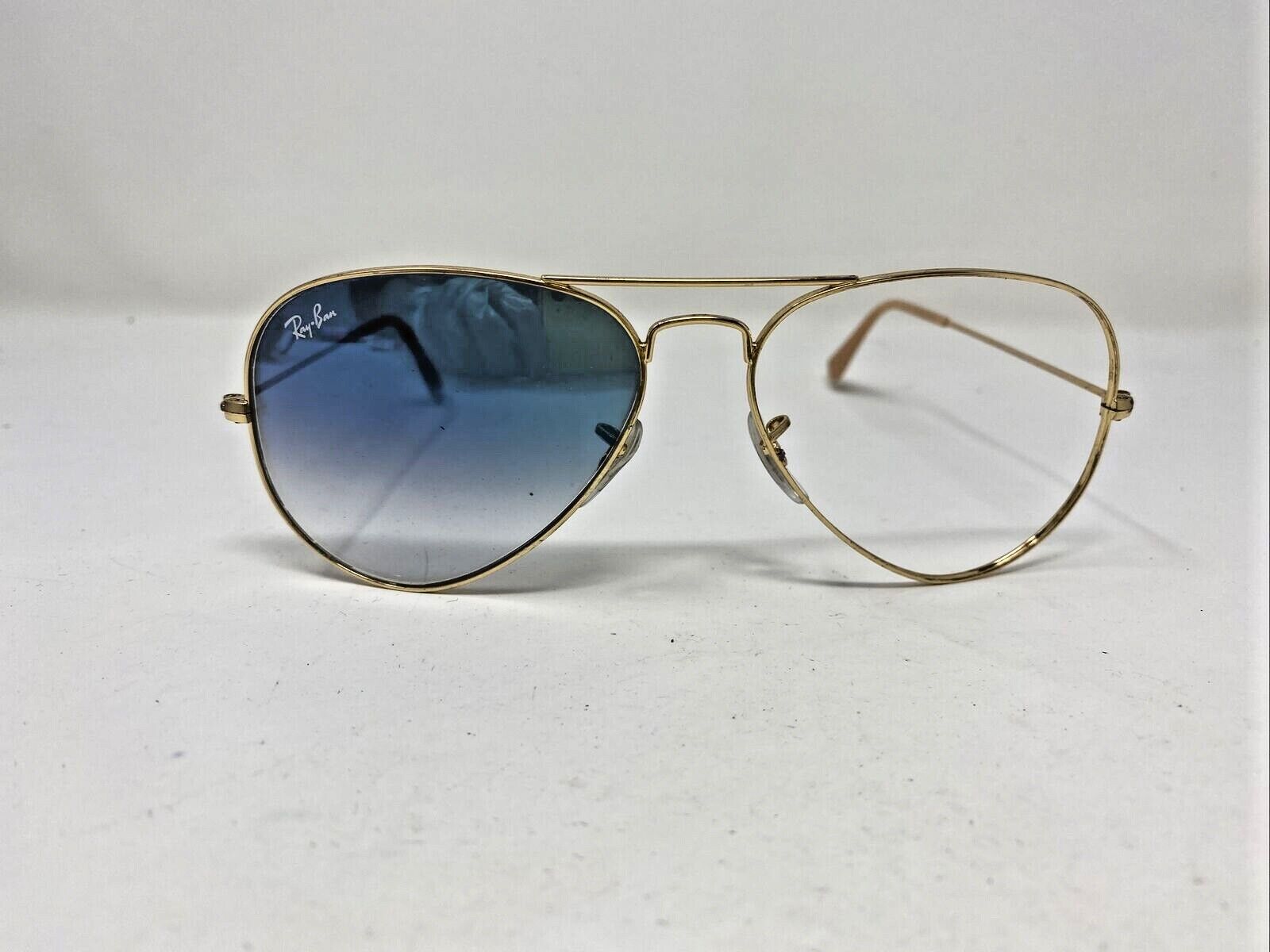 Ray Ban Sunglasses Frames RB3025 AVIATOR 001/3F 58-14 Gold Ray Ban Sunglasses Frames RB3025 AVIATOR 001/3F 58-14 Gold