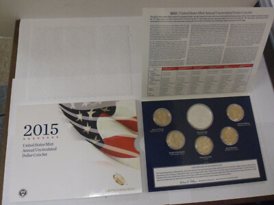 2015 US Mint Annual Uncirculated Dollar Coin Set in OGP