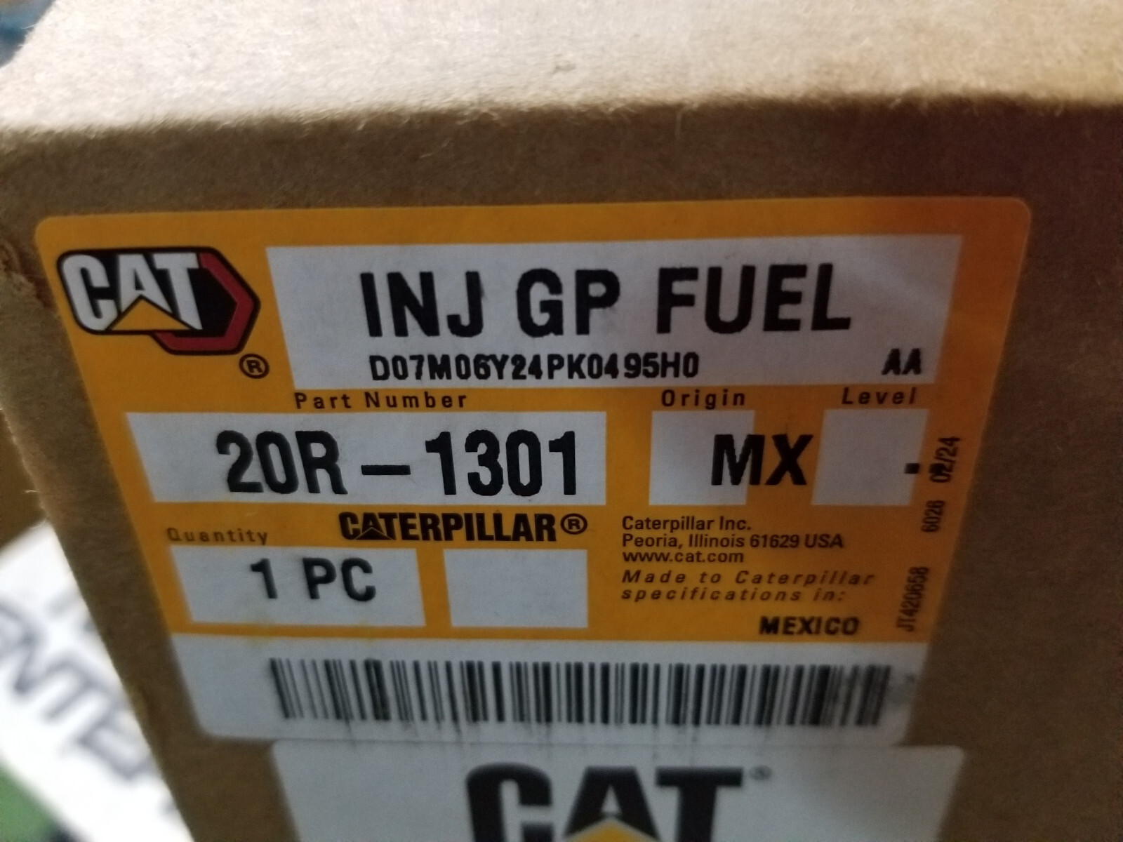 CATERPILLAR 20R-1301 FUEL INJECTOR 20R1301 - Picture 7 of 7