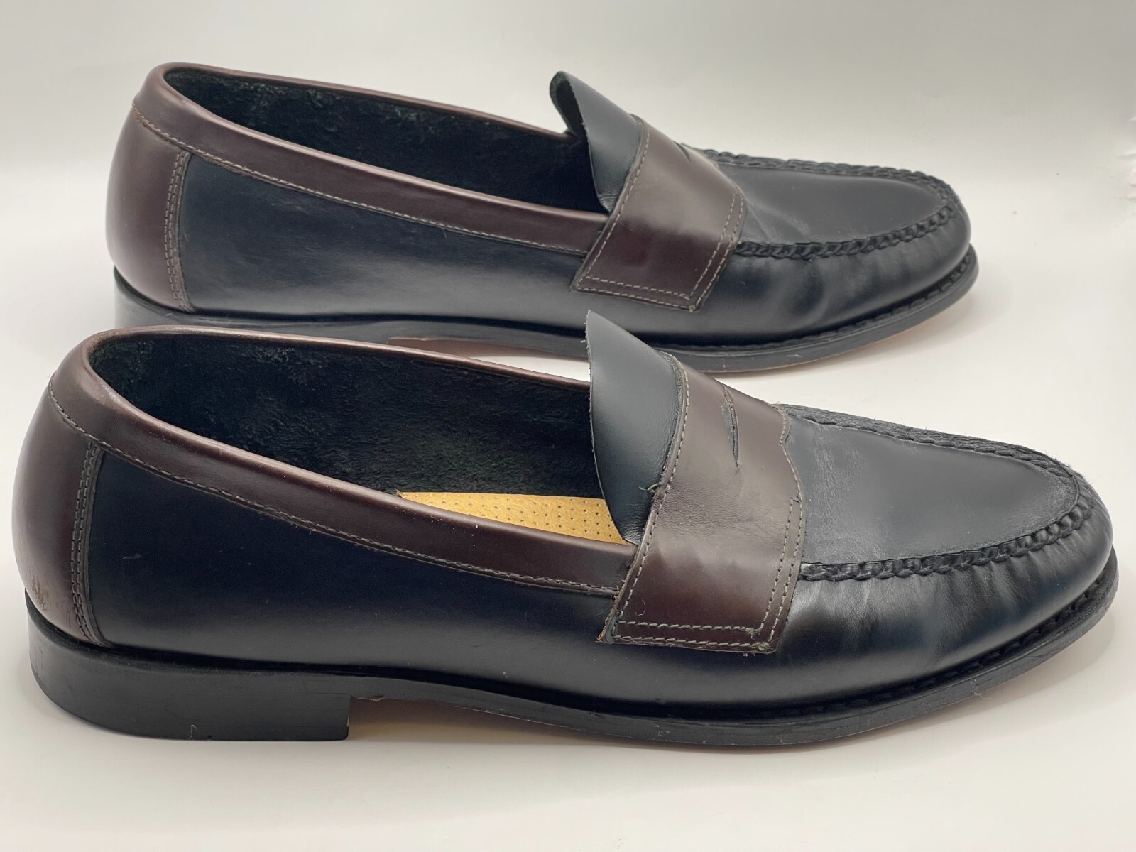 VTG GH Bass Weejuns Men's Romley Penny Loafers Size 13 D Two