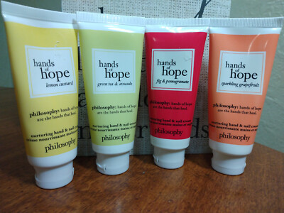 4 Philosophy Hands of Hope Hand & Nail Cream 1oz each Travel Size NEW SEALED