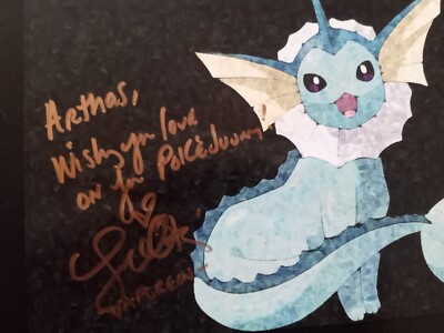  Erica Schroeder Signed VAPOREON AWA CON 2021 Convention Exclusive Print 