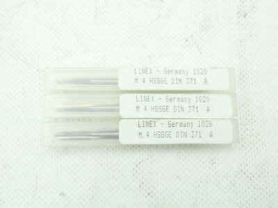 LINEX M4 HSSGE DIN 371 A Gewindebohrer 3x Stück
