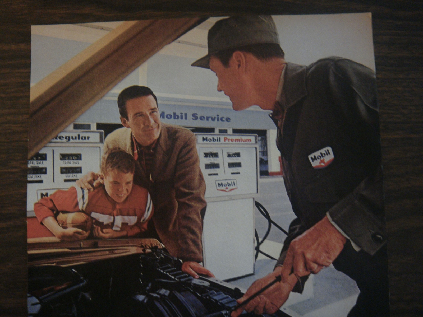 ORIGINAL 1965 Mobil Gasoline Service Station Ad Mr. McKinley Satisfied Motorist