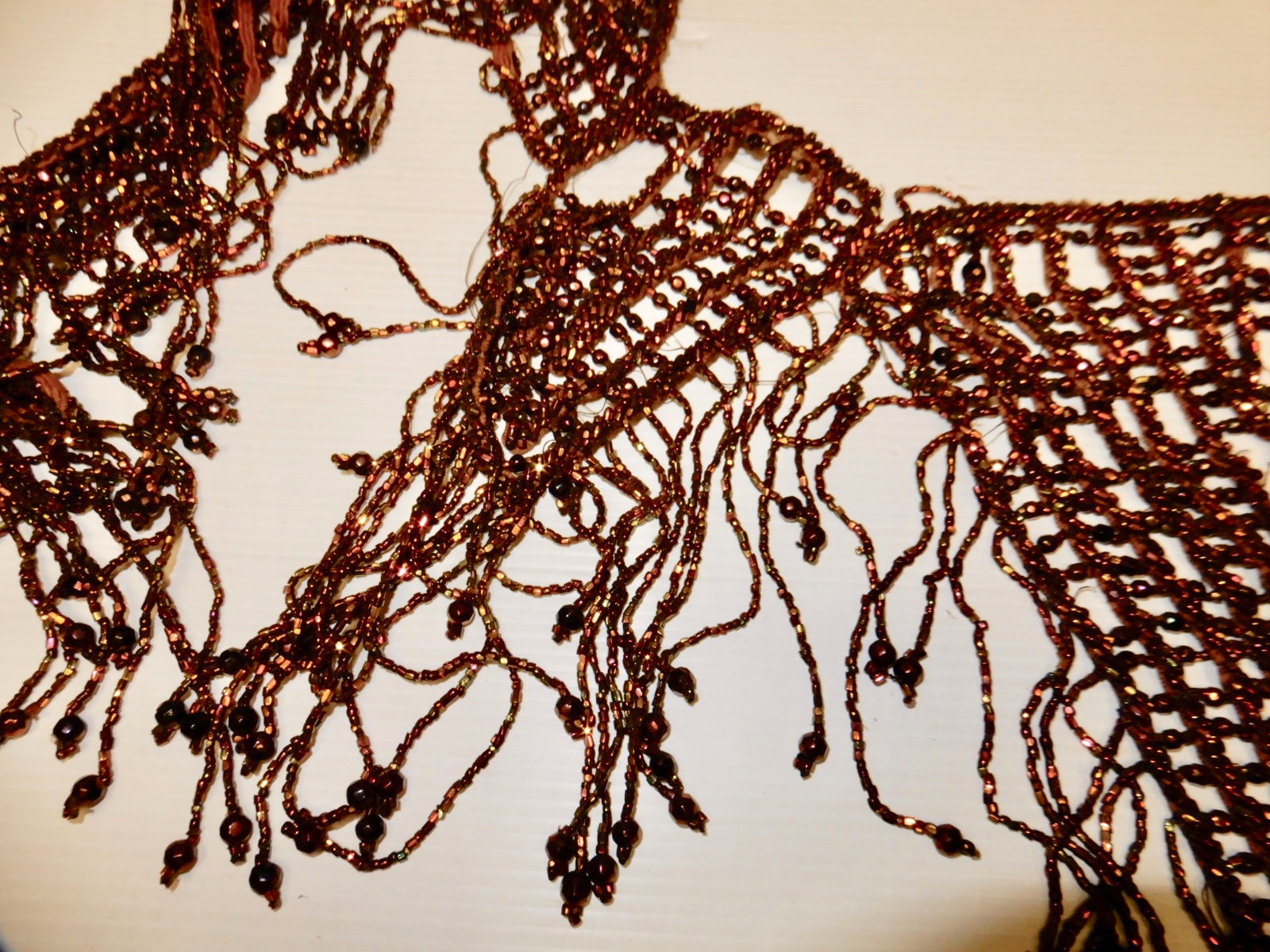 ANTIQUE CUT STEEL BRONZED WOMANS COLLAR VEST NECKPIECE