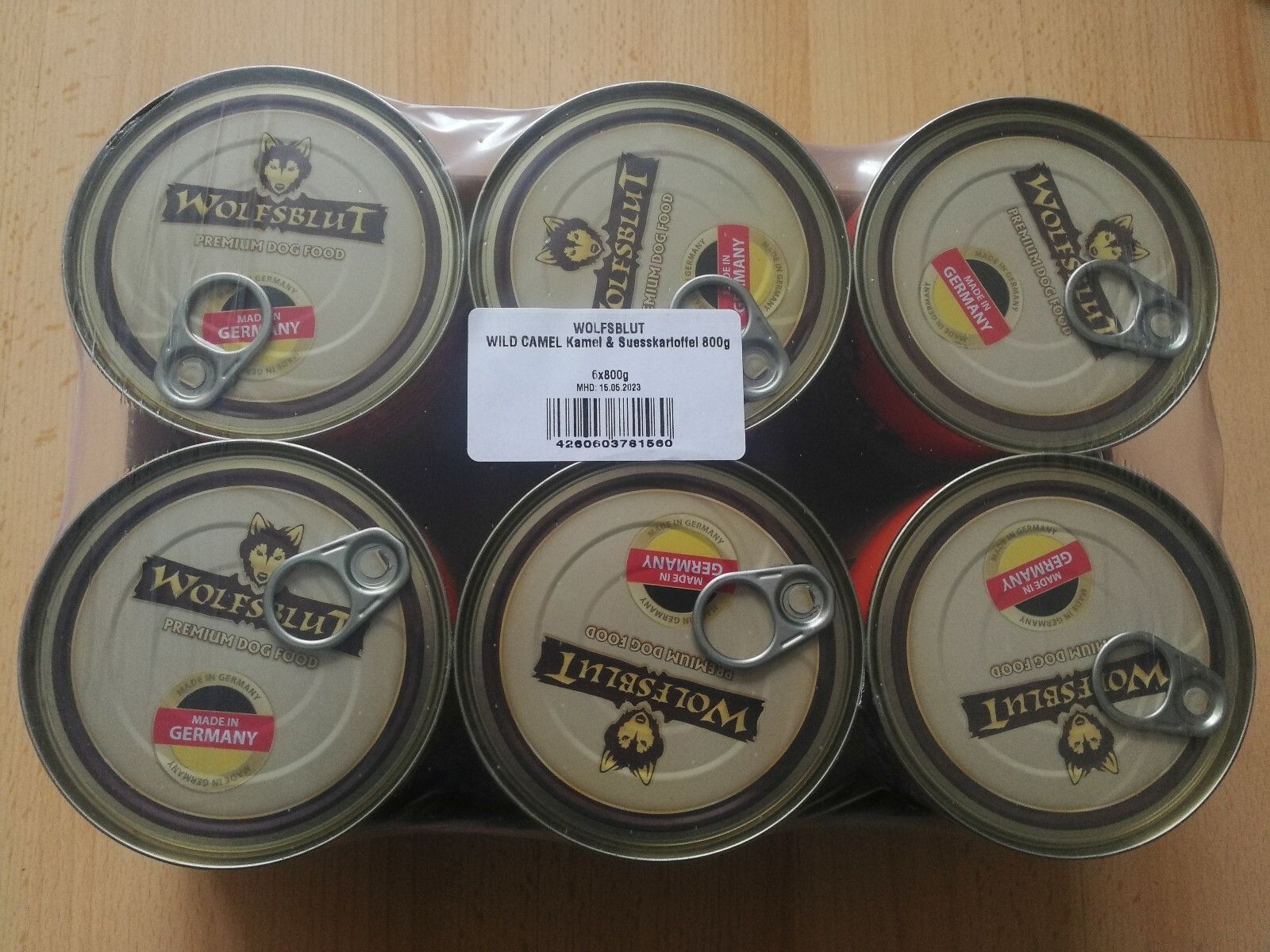 Wolfsblut Wild Camel & Süßkartofffel, 6 x 800 g Dose