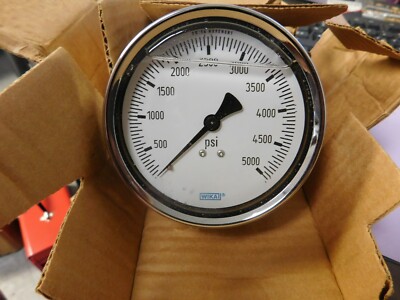 Wika 4'' Dial 1/4 Thread 0-5,000 Scale Range Pressure Gauge 9314520