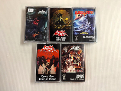 SHADOW KINGDOM RECORDS Lot of 5 CASSETTES SAVAGE MASTER BLOOD STAR TRAD DOOM MTL