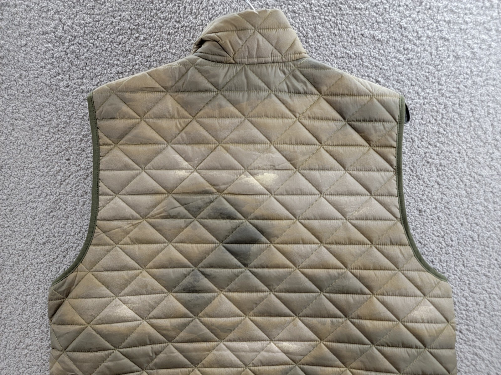Bass Outdoor Delta Diamond Quilted Packable Puffer Vest Men's XL Olive Combo - Picture 13 of 16