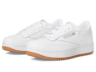 Кроссовки и спортивная обувь для девочек Reebok Kids Club C Double (Big Kid)