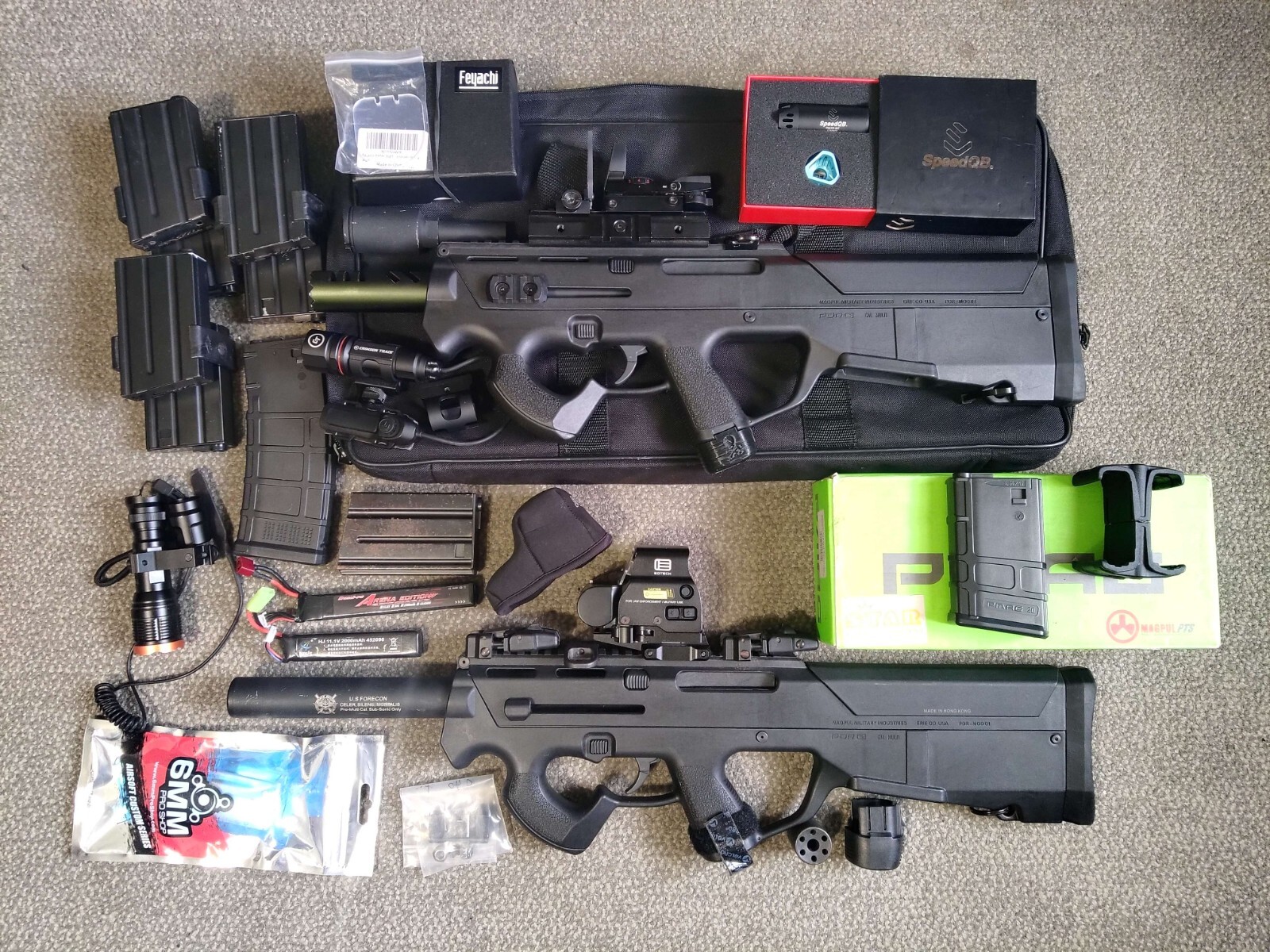 Airsoft Magpul PTS PDR / PDR-C / PDW-R AEG Electric Guns w Airsoft Magpul PTS PDR / PDR-C / PDW-R AEG Electric Guns w