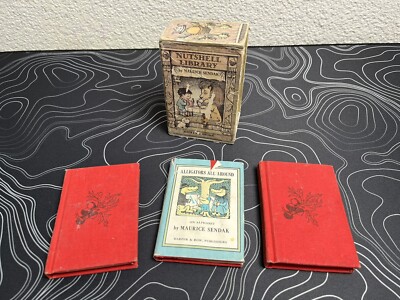 Maurice Sendak Nutshell Library Miniature Books w/Slipcase Reissue Missing Book