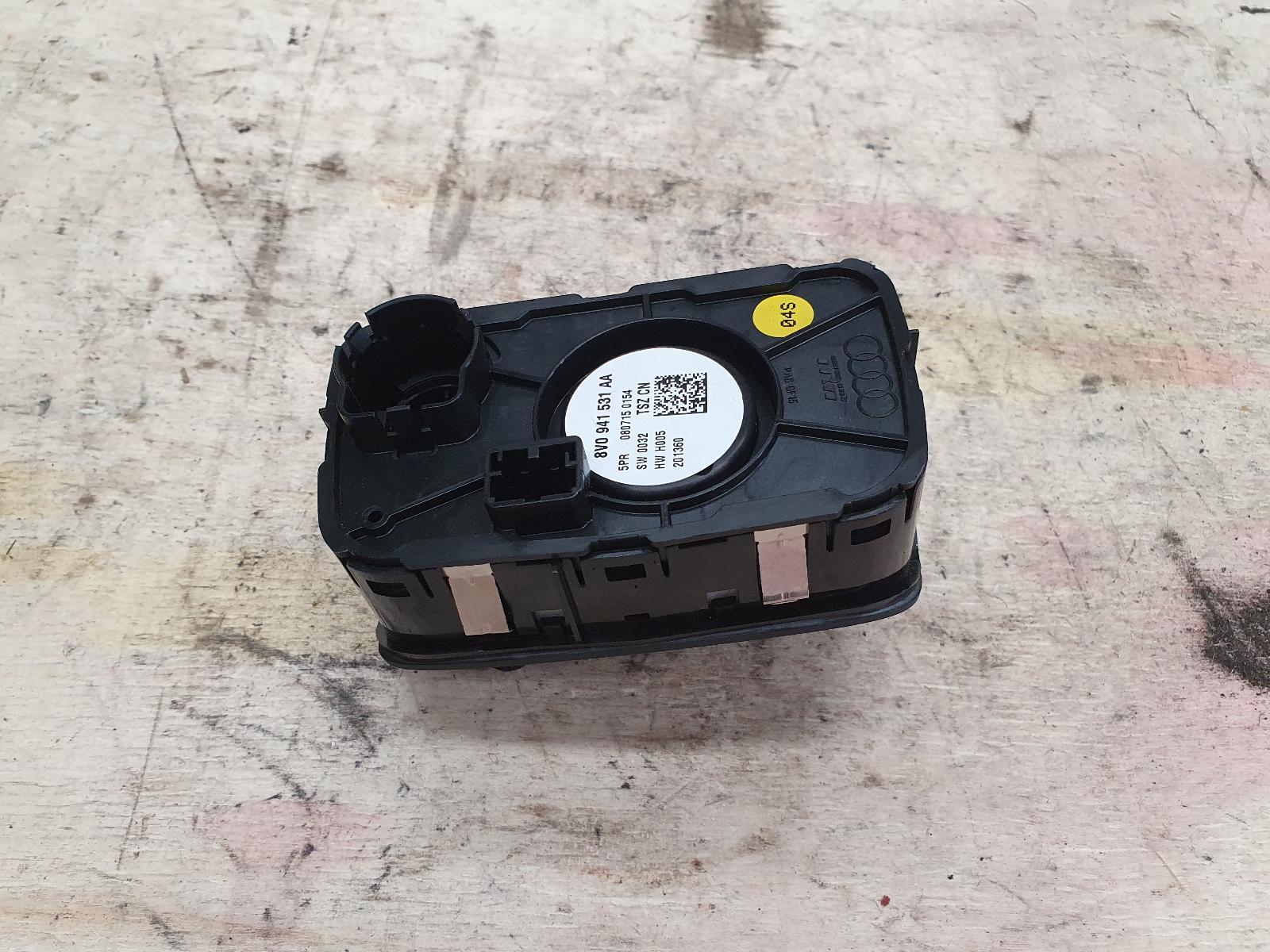 2016 Audi A3 COMBINATION HEADLAMP SWITCH NON FRONT FOGLAMP W/ H/LAMP HEIGHT image 2