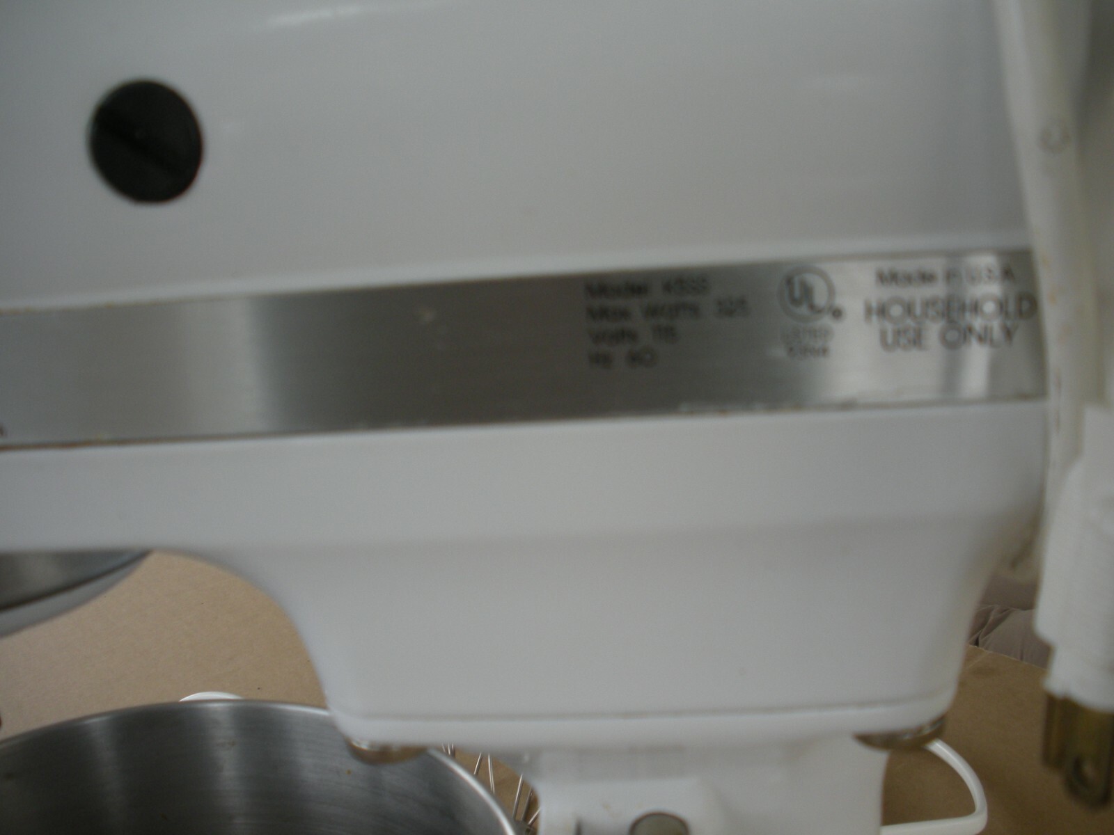 Kitchen Aid Heavy Duty Commercial Stand Mixer: K5SS 10 Speed 325 Watts