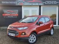 2017 Ford Ecosport 1.0T EcoBoost Zetec 2WD Euro 6 (s/s) 5dr HATCHBACK Petrol Man