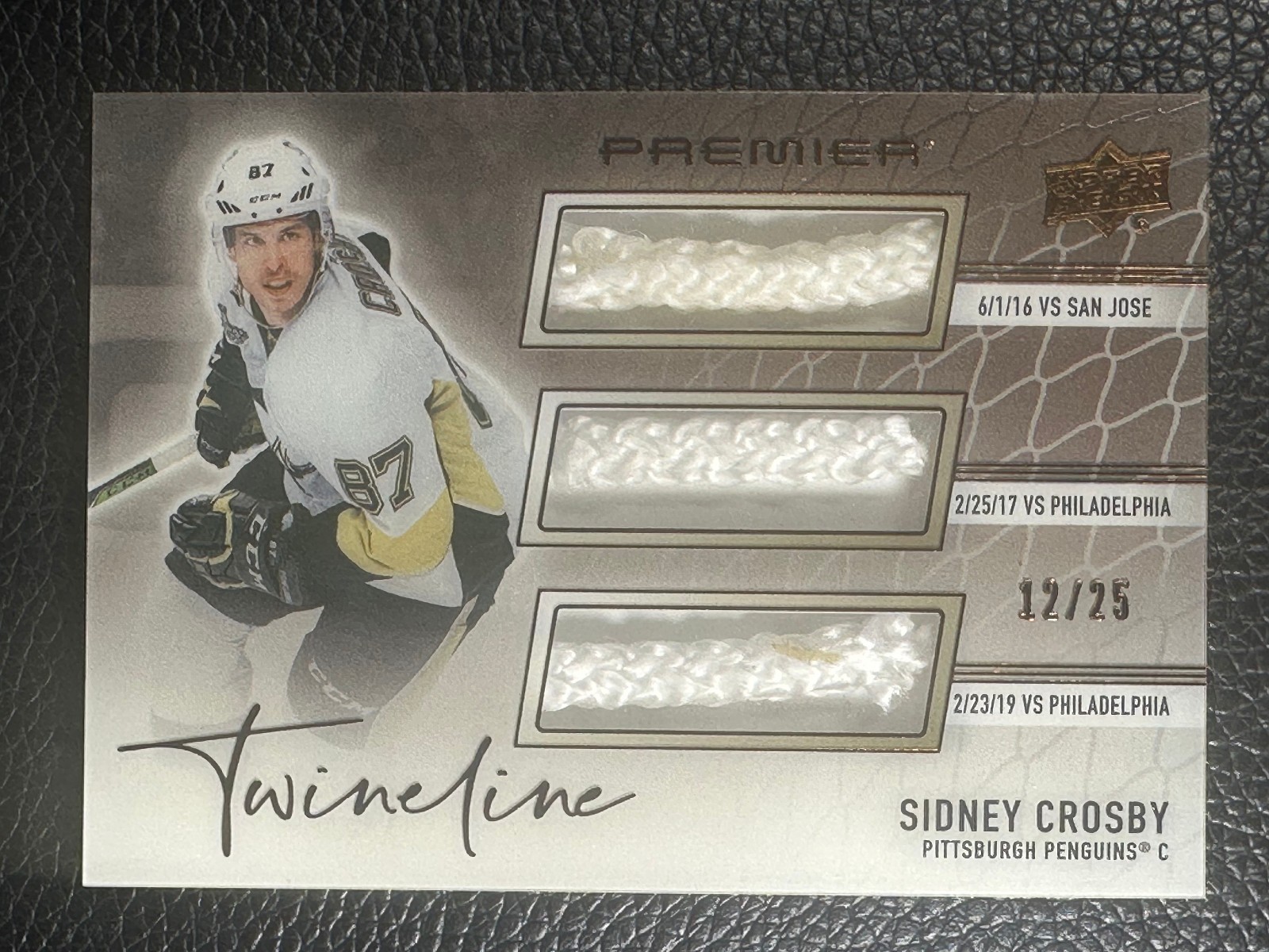2024 Upper Deck Premier Twineline Sidney Crosby 12/25 Twine